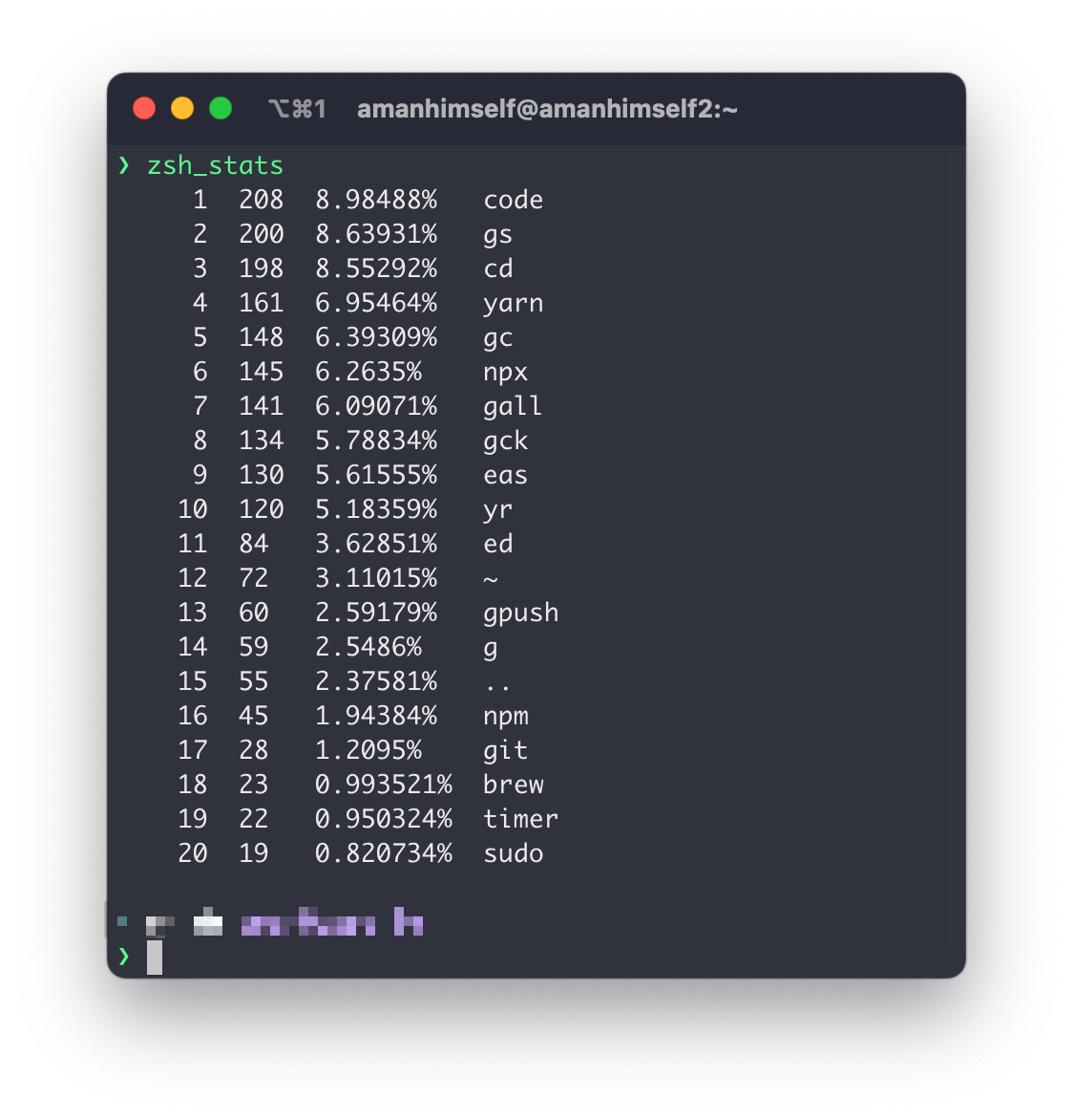 zsh_stats running inside a terminal window.